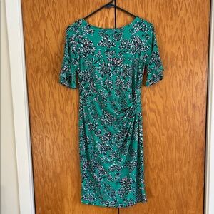 Floral Green and pink maternity Dress